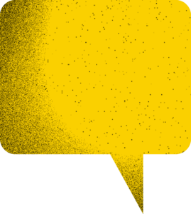 Yellow speech mark